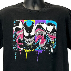 Spider Man Venom T Shirt Mens XL X-Large Black Marvel MCU Spiderman Mad Engine